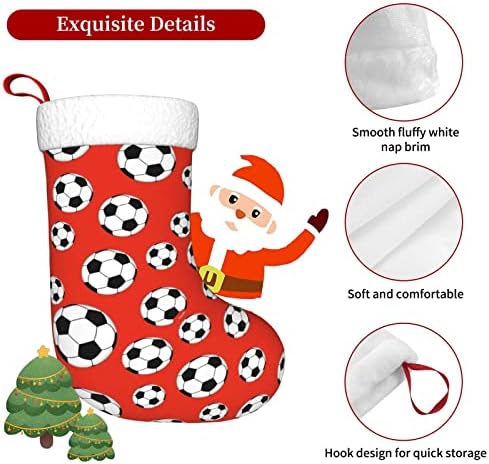 יויוי כדורגל כדורגל חג המולד גרב חג קישוט אחי תליה גרב 18 אינץ 'גרביים