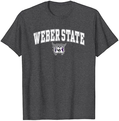 Weber State Wildcats קשת מעל לוגו לחולצת טריקו מורשית רשמית
