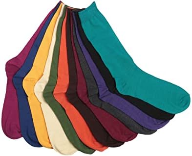 ג ' יימס פיאלו גברים של 12 זוגות צבעוני מוצק מודגש שמלת גרביים