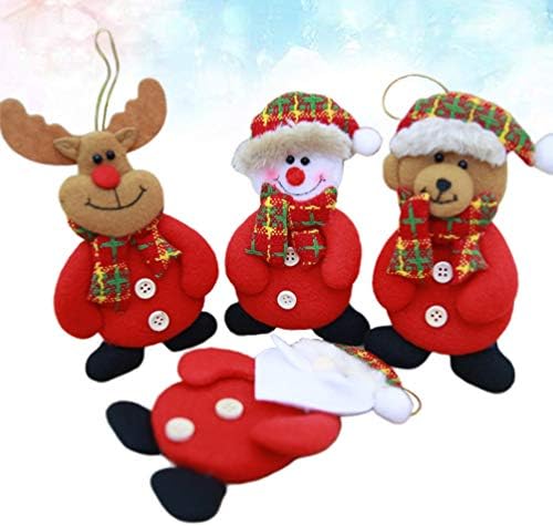 חשיבות לחג המולד עיצוב חג המולד סנטה קלאוס קישוט 4 יחידות חג המולד קישוטים תלויים חג המולד צעצוע