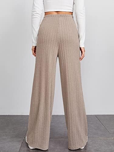 מכנסיים סריגים של סוודיורוקס סוודית מכנסיים יוגה רגל רחבה מכנסיים מכנסיים יוגה