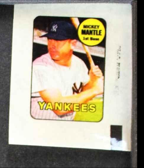 1969 Topps Mickey Mantle New York Yankees Ex/Mt Yankees