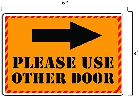 שילוט דלת לבניית משרדים, Wearhouse, Bar, Restaurant או שלט דלת המועדון אנא השתמש בדלת אחרת