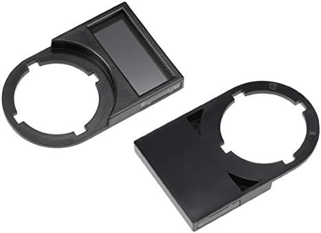 UXCell 10 pcs 22 ממ בקוטר פלסטיק שחור כפתור לחצן מתג הודעה על לוח אבק אבק
