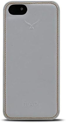 Mapi Pella Shell Snap-on W/מבטאים עור לאייפון 5/5S, לבן