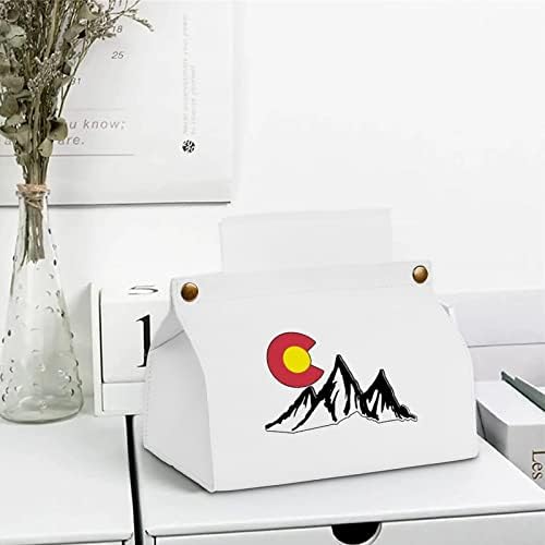 קולורדו רוקי הרק רקמות קופסת מחזיק מכסה מארגן נייר תיק נייר לנייר מפית נייר פנים שולחן אמבטיה מכוניות מטבח