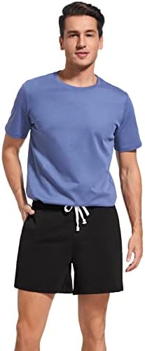 Solatin Mens 5.5 מכנסי כושר אתלטים קצרים כותנה ג'וג'ר אימון טרקלין ג'רזי רוכסן מכנסי זיעה קצרים