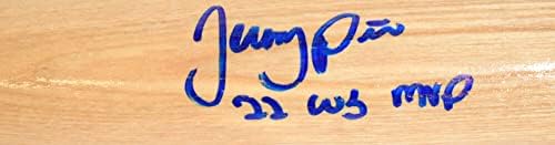 ג'רמי פנה חתימה לואיוויל סלאוגר פרו מלאי בייסבול עטלף w/ws mvp- MLB הולוגרמה כחולה