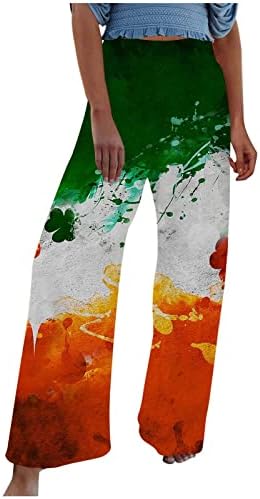 מכנסי חוף מודפסים לנשים רגליים מודפסות במותניים גבוה