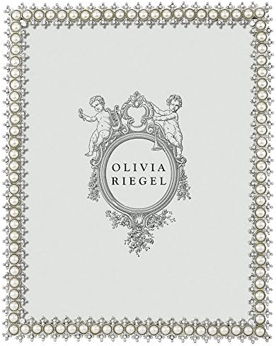 אוליביה ריגל קריסטל ופנינה 8 x 10 מסגרת תכשיטים עם קופסת מתנה