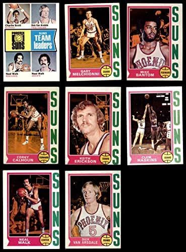 1974-75 Topps Phoenix Suns צוות סט פיניקס סאנס VG Suns
