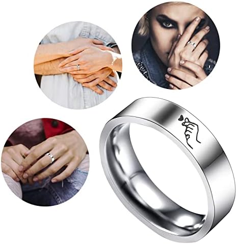 טבעות לנשים פשוט טיטניום פלדת טבעת נשים של טבעת קריקטורה חמוד תכשיטי טבעת
