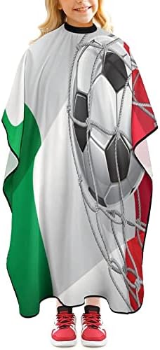שער כדורגל ודגל איטליה דגל ברבר קייפ תספורת מקצועית סינר שיער חמוד כף כף לבנים בנות