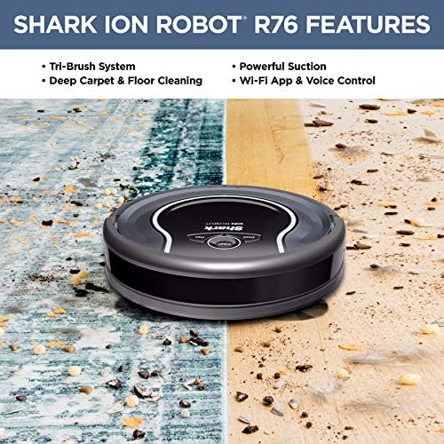 Vacuum Robot Robot Robot RV761 עם Wi-Fi ושליטה קולית, 0.5 ליטרים, בשחור ובכחול כהה