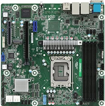 מתלה asrock Z690D4U Micro-ATX Server לוח האם 12th Gen Intel Core, Pentium® ו- Celeron® Series Seriestors LGA 1700 DUAL 1GBE PCIE GEN4.0