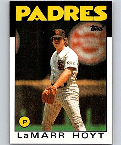 1986 Topps Baseball 380 Lamarr Hoyt San Diego Padres כרטיס מסחר רשמי MLB