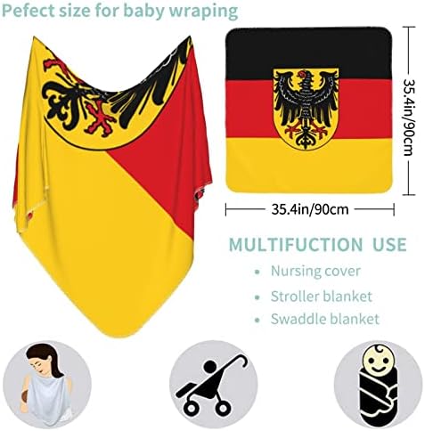 דגל גרמני שמיכה לתינוק מקבלת שמיכה לעטיפת כיסוי חוט -יילוד של תינוקות