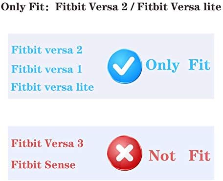 להקות שעון מתיחה של לימקה תואמות את Fitbit Versa/Versa 2/Versa Lite/SE, עבור נשים גברים רך מתכוונן צמיד חלופי אלסטי עבור Fitbit Versa Watch ...