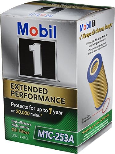 Mobil 1 M1C-253A מסנן שמן ביצועים מורחבים, חבילה 1