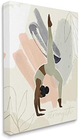 תעשיות סטופל המותחות יוגה עוצמת חוזק טקסט גבול פרחוני, עיצוב מאת ויקטוריה בארנס