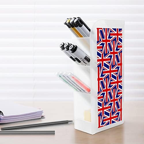בריטי דגל דפוס עט מחזיק עיפרון ארגונית אחסון איפור מברשת כוס אמנות אספקת עבור שולחן משרד בית לבן