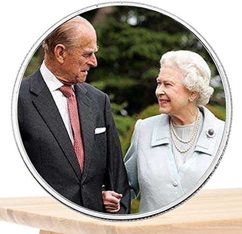 מלכת A/R מטבע זיכרון אליזבת השנייה, מטבעות זיכרון בריטים מתכתיים עם דיוקן מלכה חיה 2022 מתנת מזכרת למטבע מלכות.