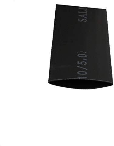 אורך X-Deree 6.6ft 10 ממ דיא פולולולפין מבודד חוט מכווץ צינור חוט חוט שחור (6.6 פשטידות דה לונגרס 10 ממ דימטרו פנים פוליולפינה איסלנטה envoltura de alambre de tubo retráctil negro negro