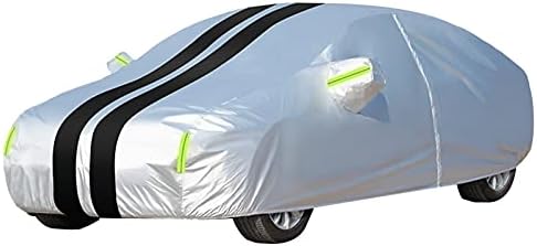 Carcovercjh מכסים חיצוניים מלאים תואמים לכיסויי מכוניות וולוו C30, מגן כסף אוקספורד עם 3 צבעים כיסויים חיצוניים מלאים, המתאימים לדגמי רכב שונים כיסויי רכב מלאים