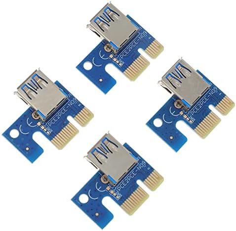 Solustre 4PCS PCI- E 1X עד 16X ממיר 006 USB3. 0 ל- PCI- E 1X מתאם SSD Converter Card אספקת
