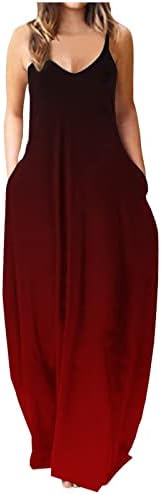 מקסי שמלות לנשים לקשור לצבוע ארוך שמלה בוהו חוף המפלגה שמלה עם כיסים בתוספת גודל חופשה שמלה מזדמן שמלה קיצית