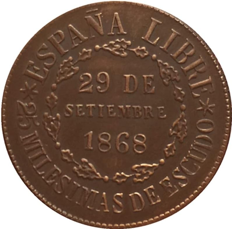 1868 מטבעות גרמניים נחושת תוצרת מטבעות עתיקות מטבעות בעבודות יד אוסף ניתנות לניפוץ