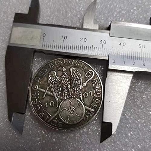 1007 מטבע זיכרון עותק גרמני לעשות מכסף ישן עגול מטבעות זרים אוסף עתיקות 1001 אוסף COMPLECTION מטבע זיכרון