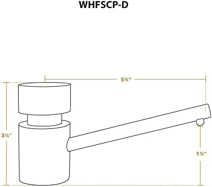 אוסף Whitehaus WHFSCP-D-C סבון/מתקן קרם, כרום מלוטש