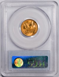 1909 VDB 1C PCGS MS65RD LINCOLN CENT הפוך