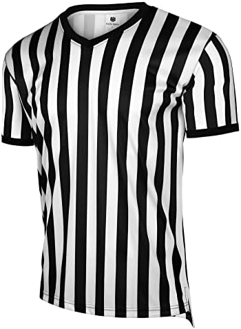 חולצת שופט פס שחור -לבן רשמי של Fitst4