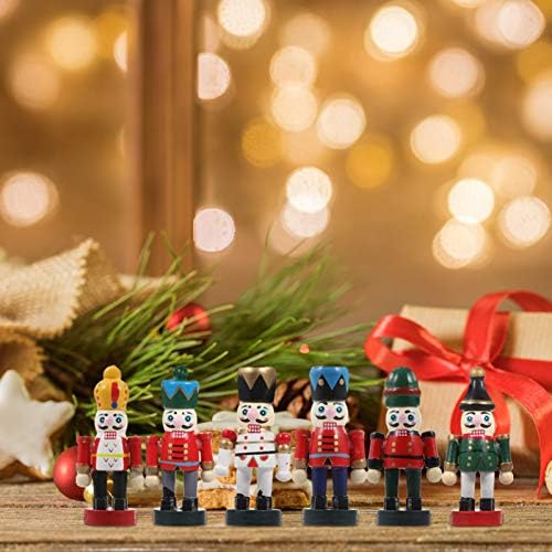עבאודם 18 יחידות חג המולד עבור קישוטי צבע התאסף בובות מפצח אגוזים יום הולדת אספקת חורף חג דמויות תליית מבוגרים דלת מתנות דקור ילדים מגוון מסיבת חיילי חייל