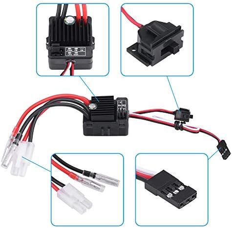 ICHIIAS 60A ESC מוברש, RC CAR ESC מוברש ESC מוברש עמיד, אטום אבק 1060 60A למפלצת רכב RC