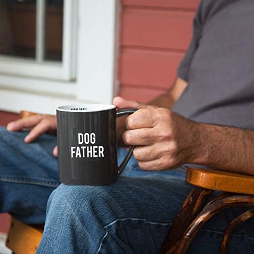 ביתן מתנת חברה מעשה ידי אדם כלב אב הת ' ר קפה ספל, 18 עוז, אפור