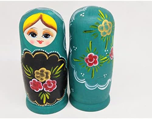 8 יחידות צעצועים ירוקים מתנה מאחל בעבודת יד Matryoshka הרבה בובות בובות בובות מגוון צבעים ילדים קינון רוסי