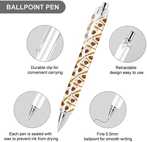 כפפות בייסבול כדורי כדורים עטים מתנות נשלפות עט עבור עטים לעסקי עבודה משרדיים 1 PCS