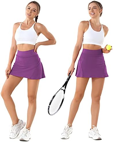 חצאיות טניס קפלים לנשים עם כיסים בונות מכנסיים קצרים גולף סקורט ספורט ספורטיבי ספורטיבי ריצה פעילה
