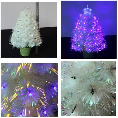 עץ חג המולד של סיבי LED צבעוניים, עץ חג המולד, עץ חג המולד המדהים של עץ חג המולד של עץ חג המולד, קל להרכבה-60 סמ