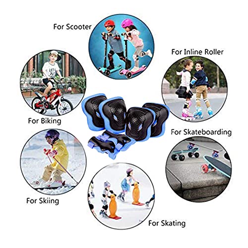 נפוחה הברך רפידות אופני ילדים סקי איגודי מתכוונן הברך ומרפק משמר סט לרכיבה על אופניים סקי החלקה ופעילויות חוצות אחרות נשים מותניים מאמן אפוד דק
