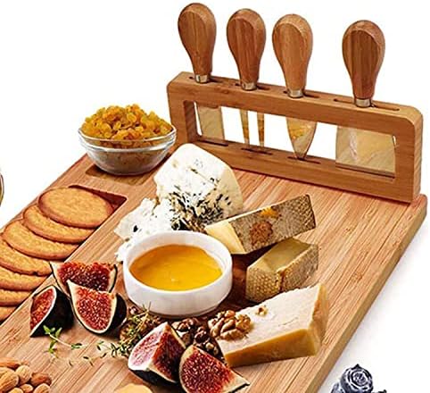 לוח גבינת במבוק של FIDDAA ומערך סכין, סט קרנות גדול