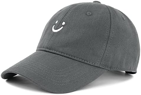 אמריקאי מגמות נשים בייסבול כובע חמוד בייסבול כובע סמיילי פנים כובע נשים גברים מתכוונן ריצה אבא כובע