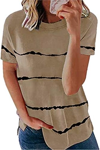 חולצות אופנה שיפוע שרוולים נשים חולצות בתוספת גודל קיץ כיכר צוואר קל טרנדי מזדמן