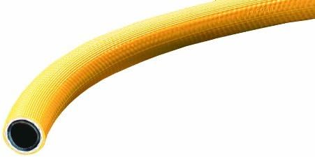 קוריאמה קורי טק א1661 סדרת פוליוויניל כלוריד/פוליאוריטן תערובת מחוזק תרסיס צינור, 600 פסי, 300 'אורך איקס 1/2 מזהה, צהוב
