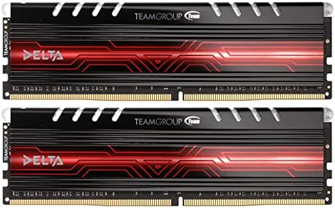 קבוצת צוותים סדרת דלתא אדומה LED DDR4-2400 CL15 32 GB ערכת זיכרון פנימי