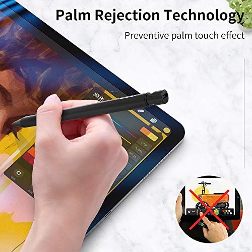 עט Awinner Active, Stylus Pen התואם ל- iPad Pro 11 אינץ ', iPad Pro12.9 אינץ', iPad 2018, iPad Air, iPad Mini-Black