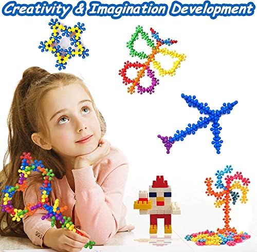 300 + 35 יחידות בניין צעצועי בכיתה חייב ברשות לילדים גזע צעצועי זיפי בלוקים גן ילדים בגיל רך, אוטיזם חושי צעצוע חינוכי המוח טינקר צעצועי עבור 3 + שנה ישן בני בנות-6 צבע